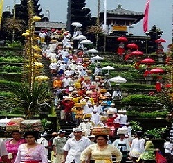 PRAYING AT BESAKIH TEMPLE