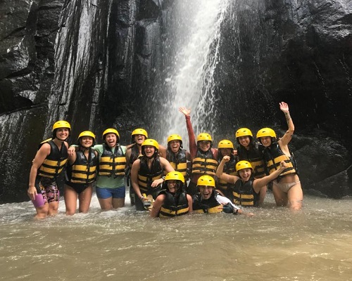 Bali Ayung Rafting Tour | Waterfall at River Ayung Rafting | Bali Golden Tour