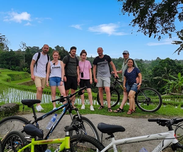 90-minute downhill cycling near Kintamani and a 60-minute horseback riding experience along the black sands of Saba Beach with a 2-hour healing spa treatment