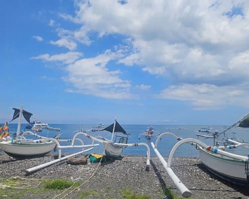 Local Fishing Boat at Jemeluk Beach