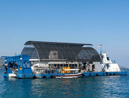Odyssey Submarine at Labuhan Amuk Beach