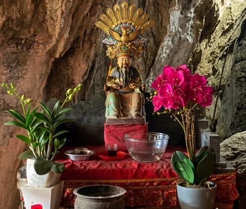 Inside of Goa Giri Putri Temple