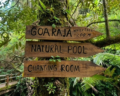 Sign Goa Raja Waterfall