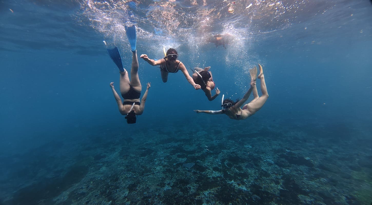 Tourist do Snorkeling at Nusa Penida during Program Bali Snorkeling Only at Nusa Penida Islands