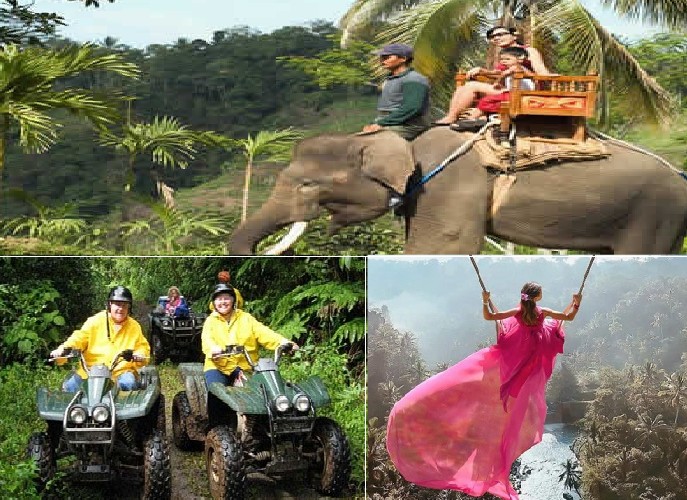 Elephant, ATV Ride and Bali Swing Tour | Bali VW Safari Triple Adventure Tour | Bali Golden Tour